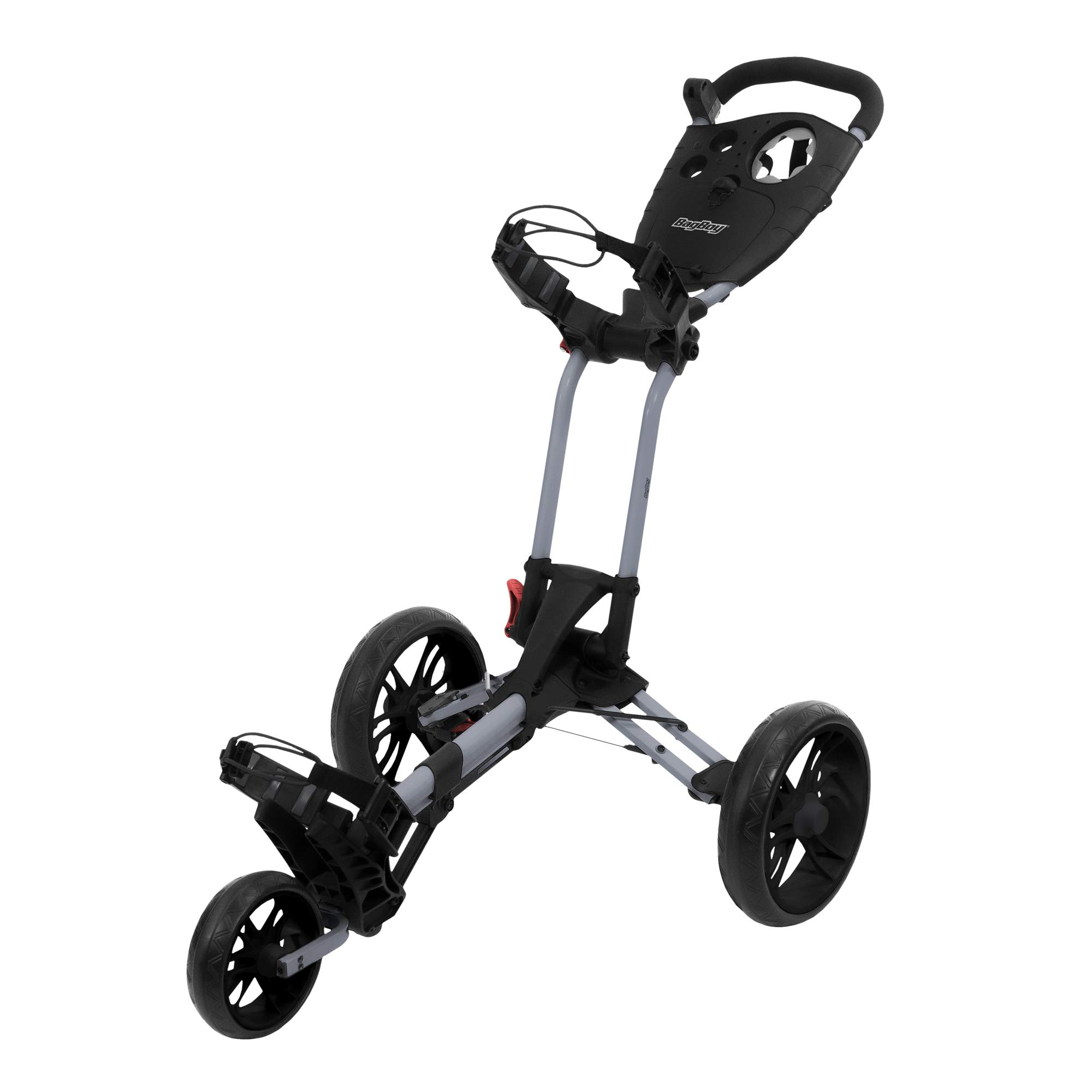 Bag Boy Spartan Push Cart - Lightweight Golf Push Cart with 3-Wheel Design | Perfect for Golf Courses, Driving Ranges & Outdoor Sports