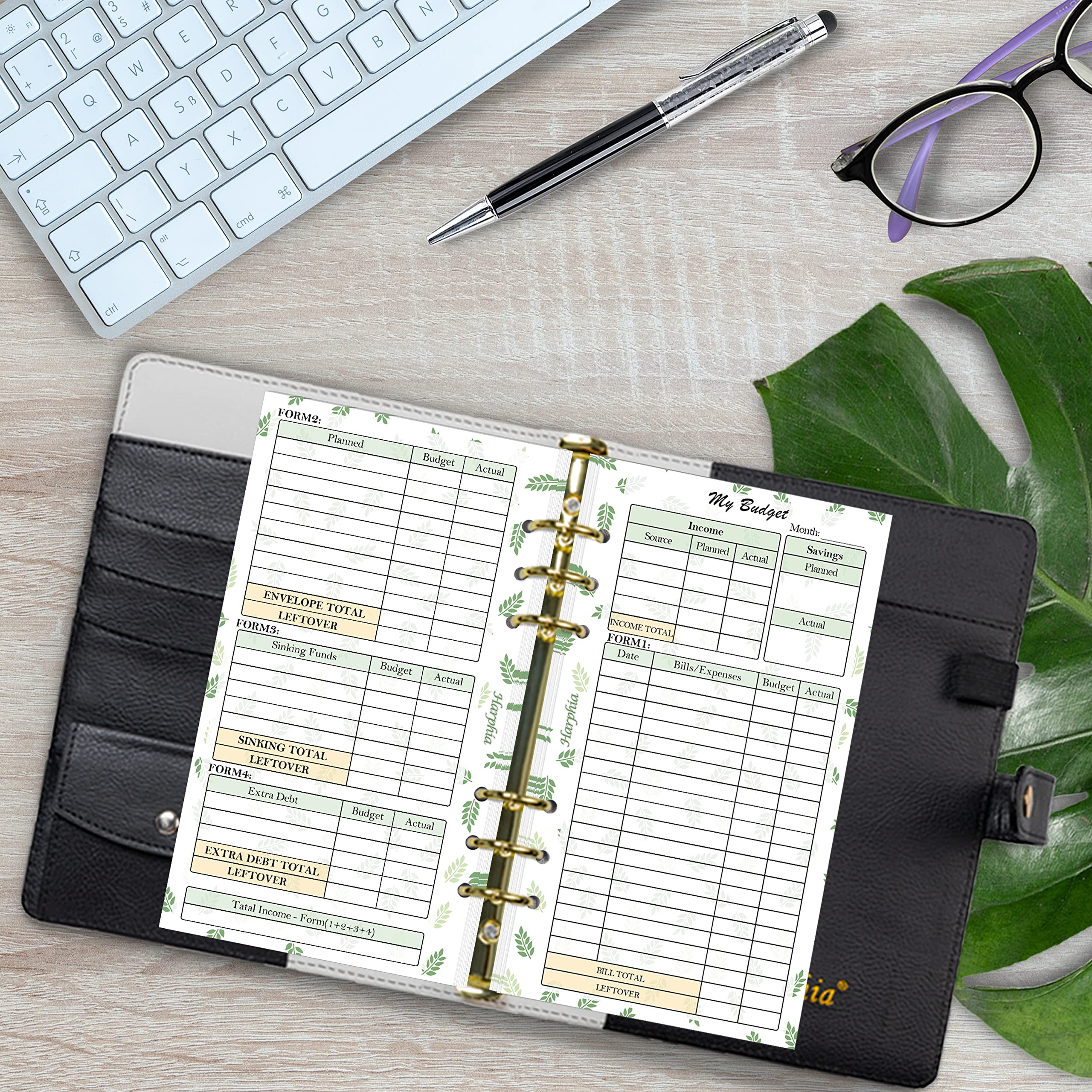 2025 6-Hole Planner Refill Inserts - 2 Pack, 6.75