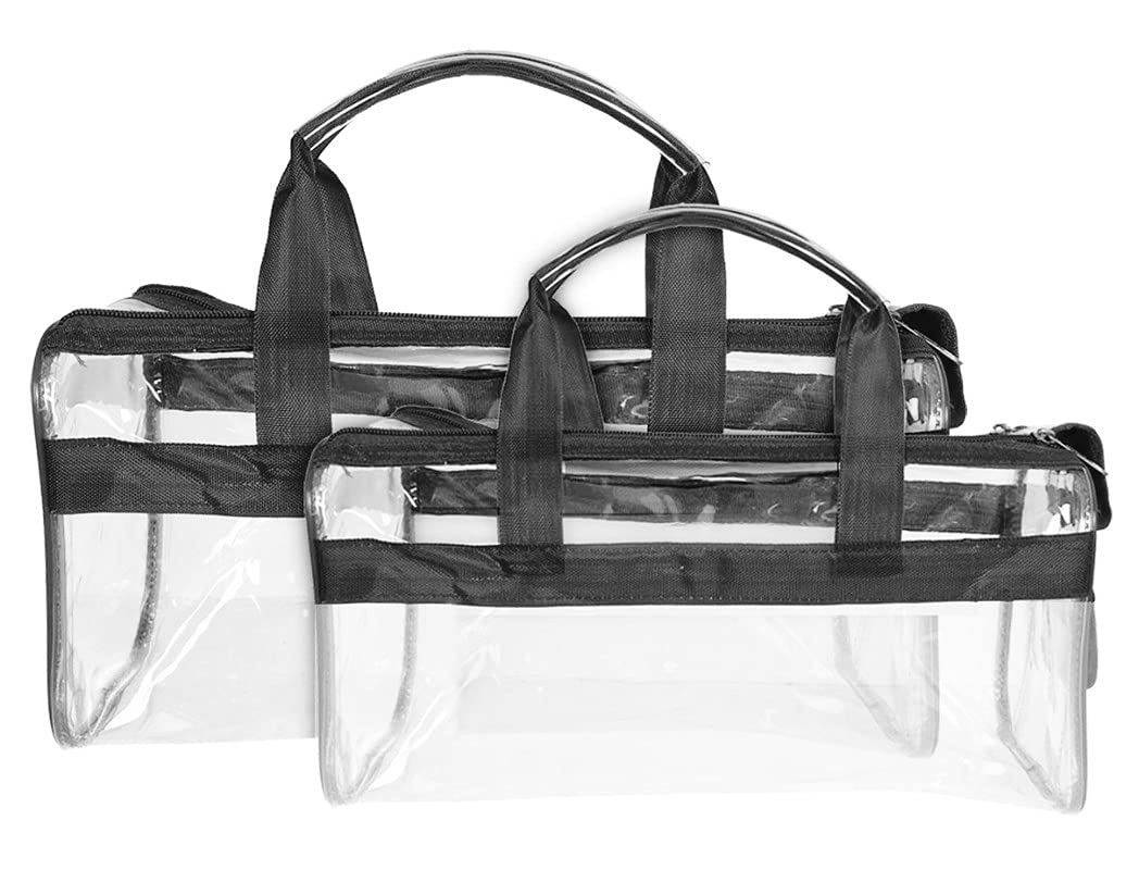 Wonder Cub Cosmetic Pouches - Clear PVC Travel Toiletry Bag & Makeup Organizer | Waterproof Cosmetic Storage for Travel, Gym, Home & Office Use