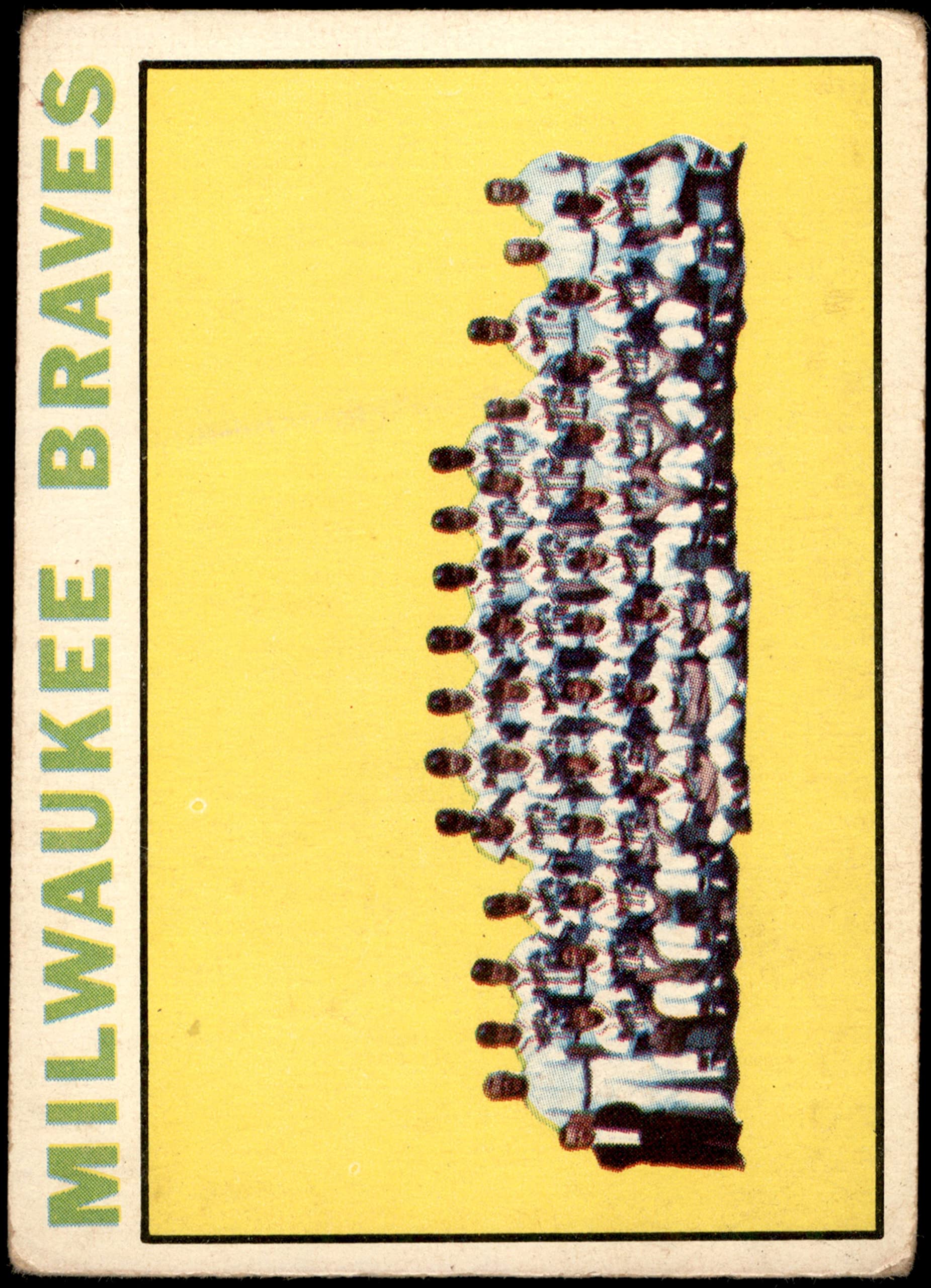 1964 Topps #132 Milwaukee Braves Baseball Card - Vintage MLB Collectible for Sports Memorabilia & Trading Card Enthusiasts | Perfect for Display, Framing, and Baseball Fan Gifts
