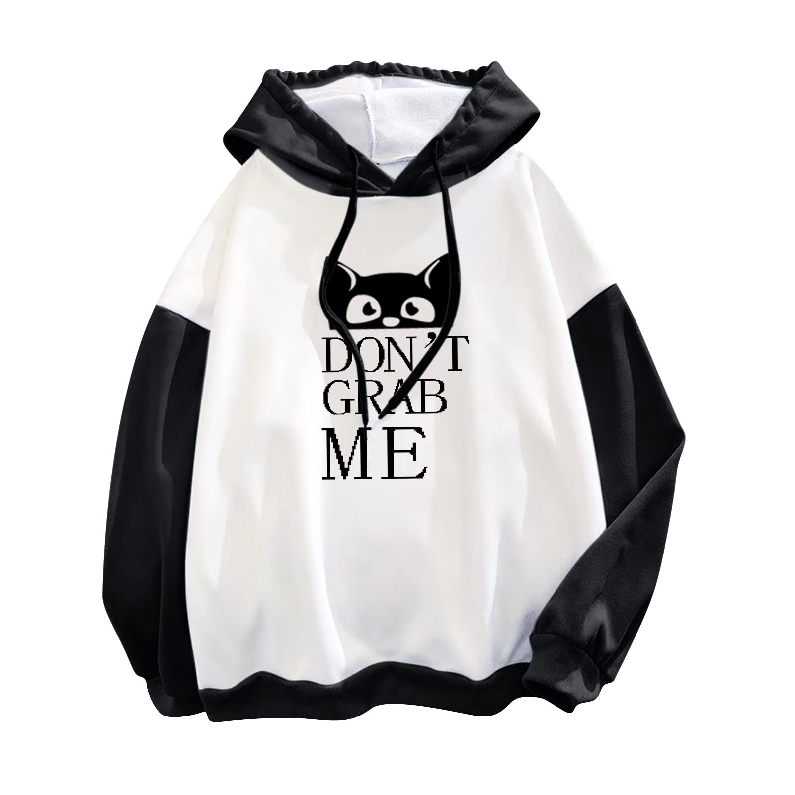 Women's Casual Long Sleeve Printed Hoodie Top with Drawstring - Stylish Pullover Blouse for Everyday Wear | Perfect for Work, Weekend Outings & Layering