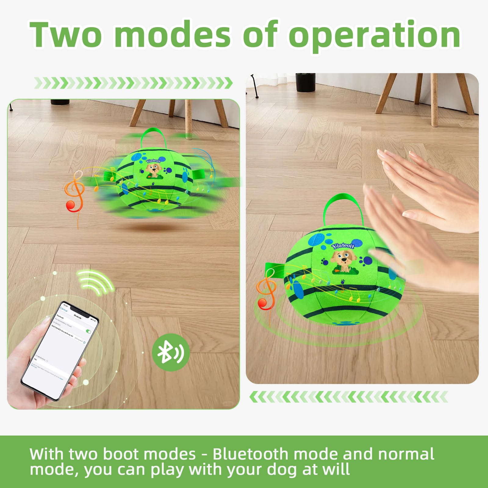 Interactive Remote Control Dog Ball - Jumping, Rolling Toy for Safe Play & Training