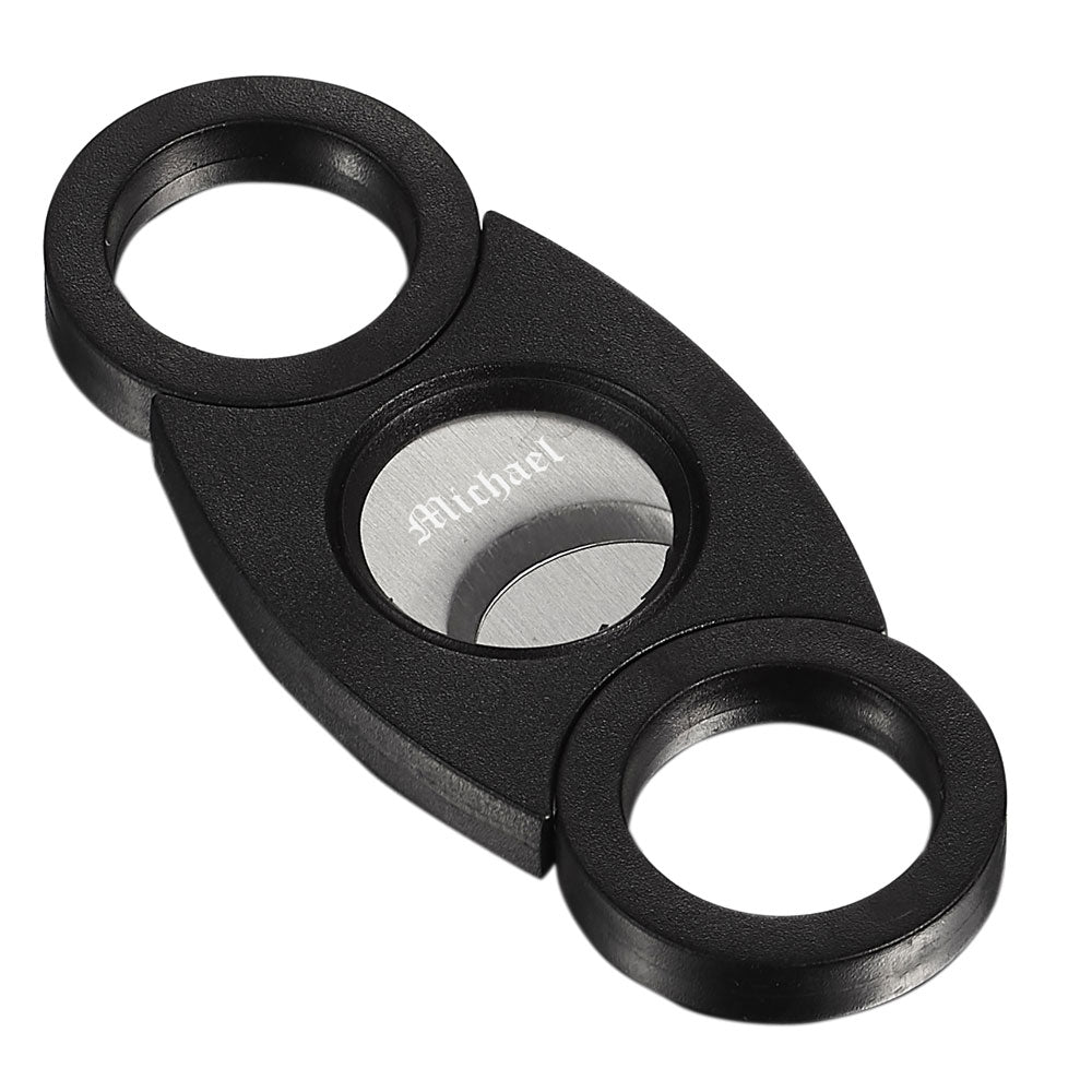 Premium Visol Baikal Plastic Double Guillotine Cigar Cutter - Sharp Stainless Steel Blades for Perfect Cut - Ideal for Cigars, Cigarillos & Perfecto Cigars - Perfect for Home, Office & Outdoor Smoking Accessories
