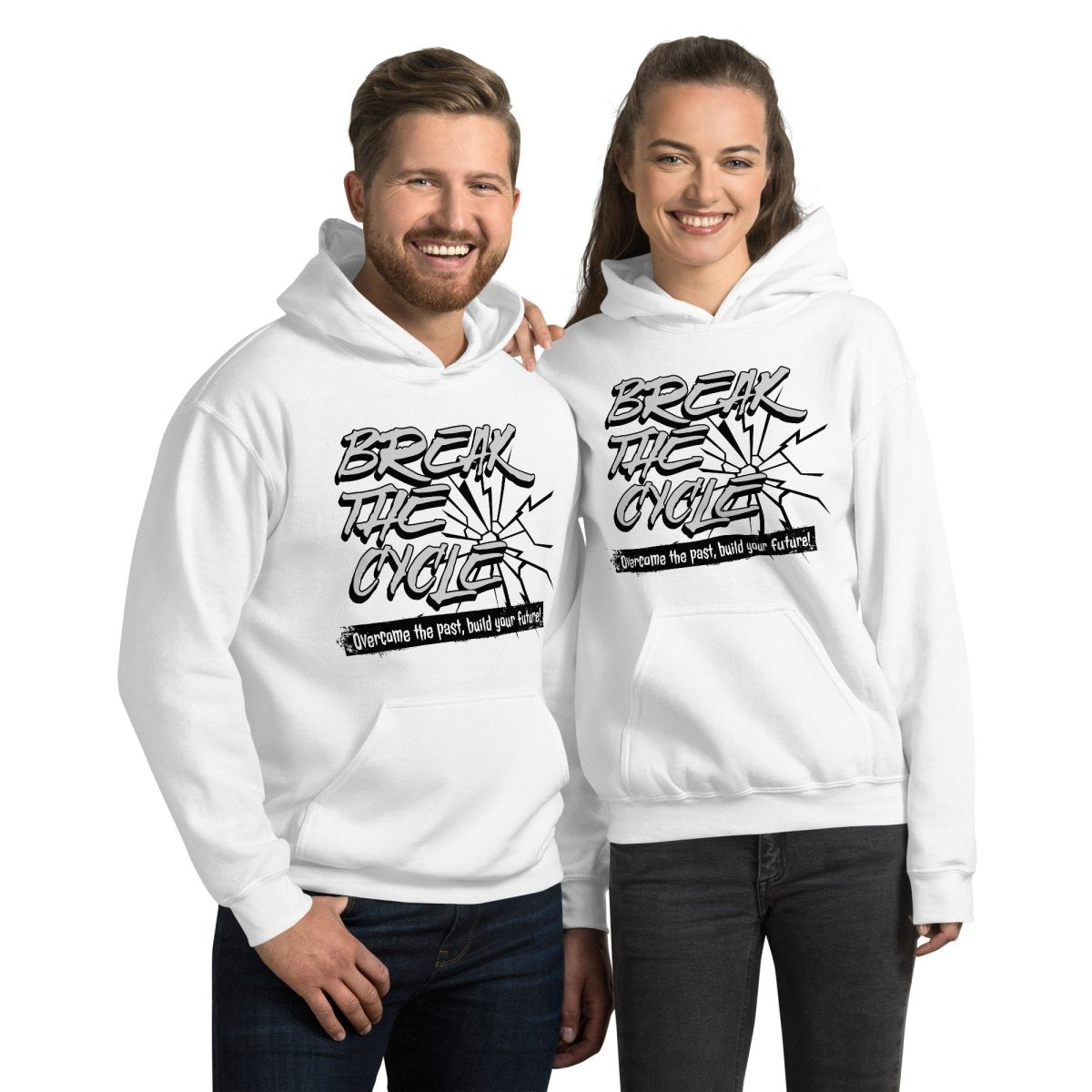 Break the Cycle Unisex Hoodie - Stylish & Comfortable Men's & Women's Pullover Sweatshirt for Casual Wear, Gym, and Outdoor Activities