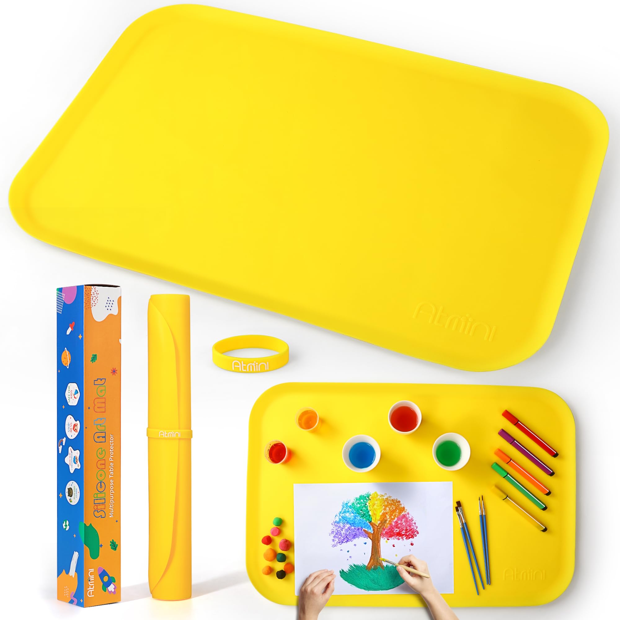 Non-Toxic Silicone Art Mats for Kids - 24
