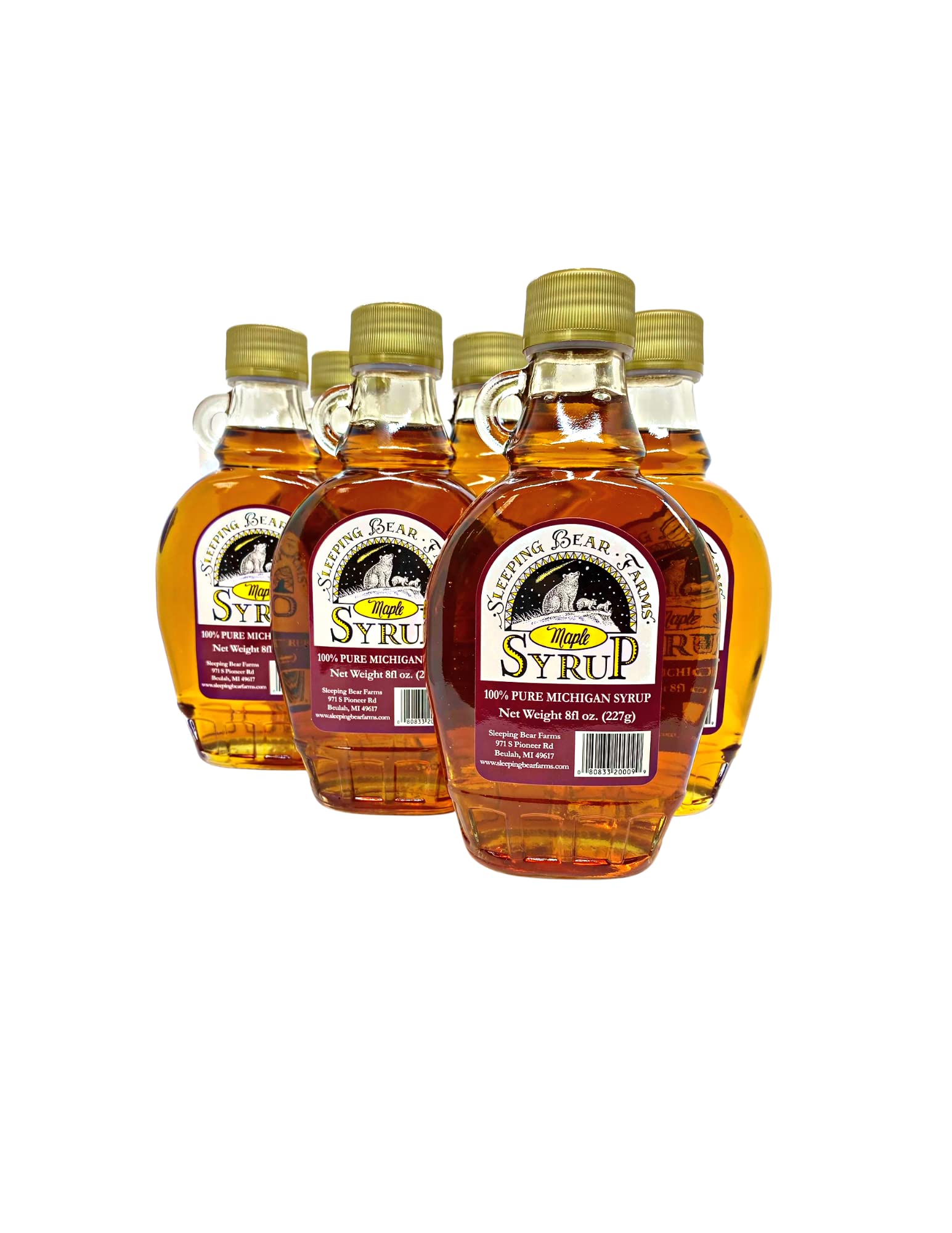 100% Pure Natural Grade B Maple Syrup in Glass Jar - Bulk Wholesale Case of 12 | Perfect for Pancakes, Waffles, Yogurt & Baking - All Natural Sweetener for Breakfast & Desserts