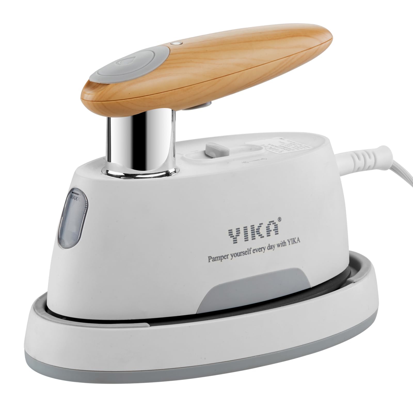 YIKA 2-in-1 Portable Garment Steamer and Iron with Ceramic Plate | Fast Heating, Adjustable Temperature & Steam Control | Handheld Fabric Wrinkle Remover for Clothes, Suits, Dresses | Perfect for Home, Travel, Office, and Business Trips