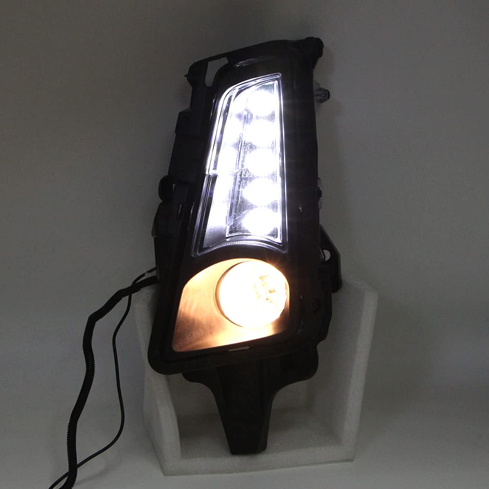Premium LED Fog Lamp DRL Kit for Toyota Hiace Commuter GL H300 (2019-2022) - Dynamic Sequential Turn Signal, Relay Harness & Switch - Upgrade Your Front Daytime Running Lights for Enhanced Safety & Style