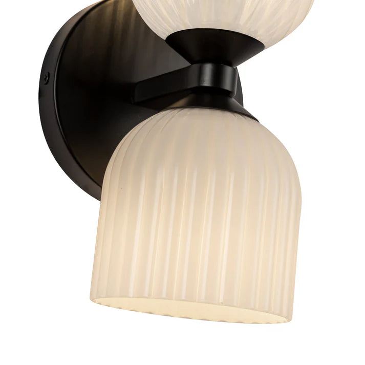 Sierra Sconce Wall Light - Modern LED Wall Sconce for Bedroom, Living Room & Hallway - Dimmable Plug-in or Hardwired Fixture - Elegant Home Decor Lighting