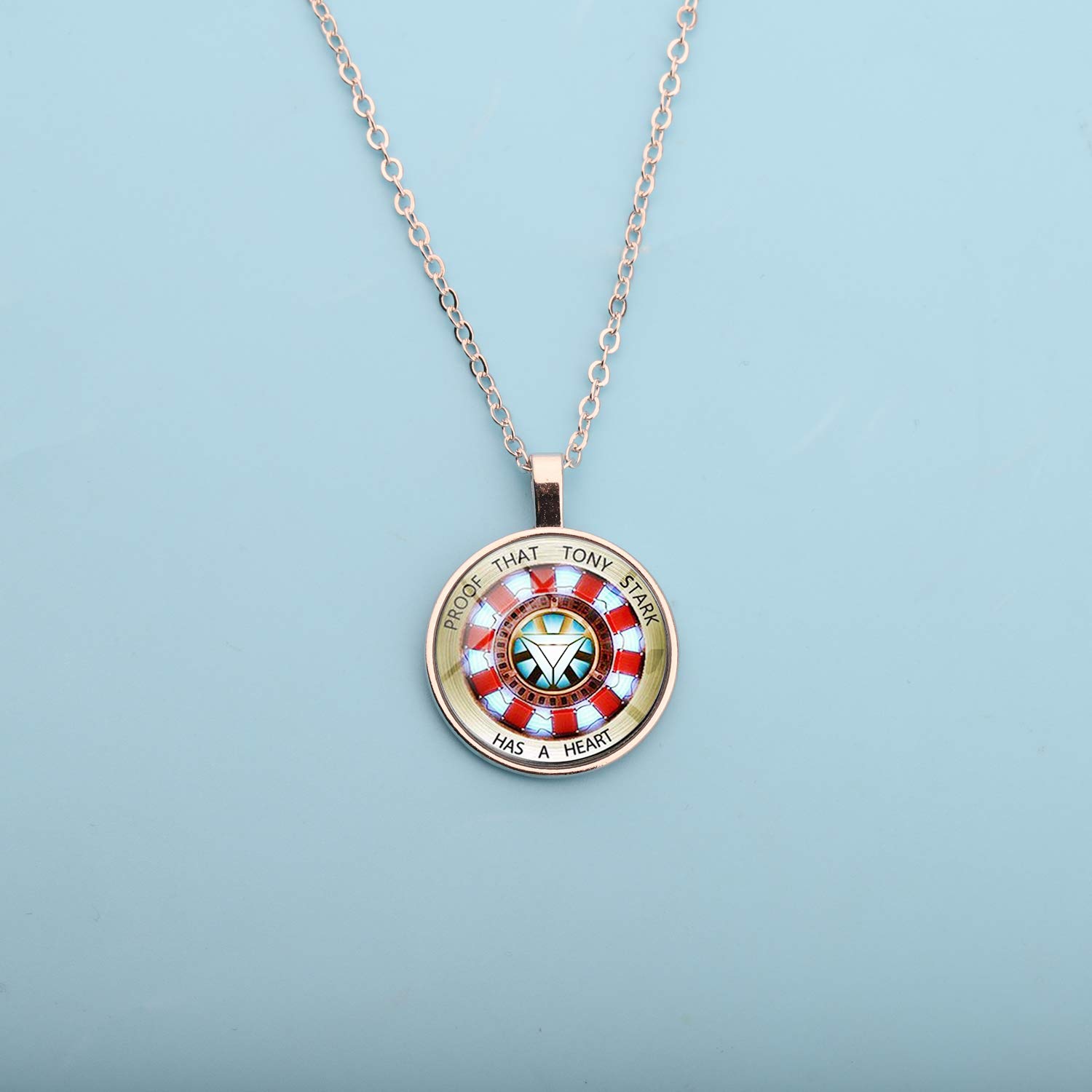 Stark Iron Man Keychain - Proof That Stark Has A Heart Jewelry Gift for Marvel Fans | Perfect for Cosplay, Keyrings & Superhero Gifts