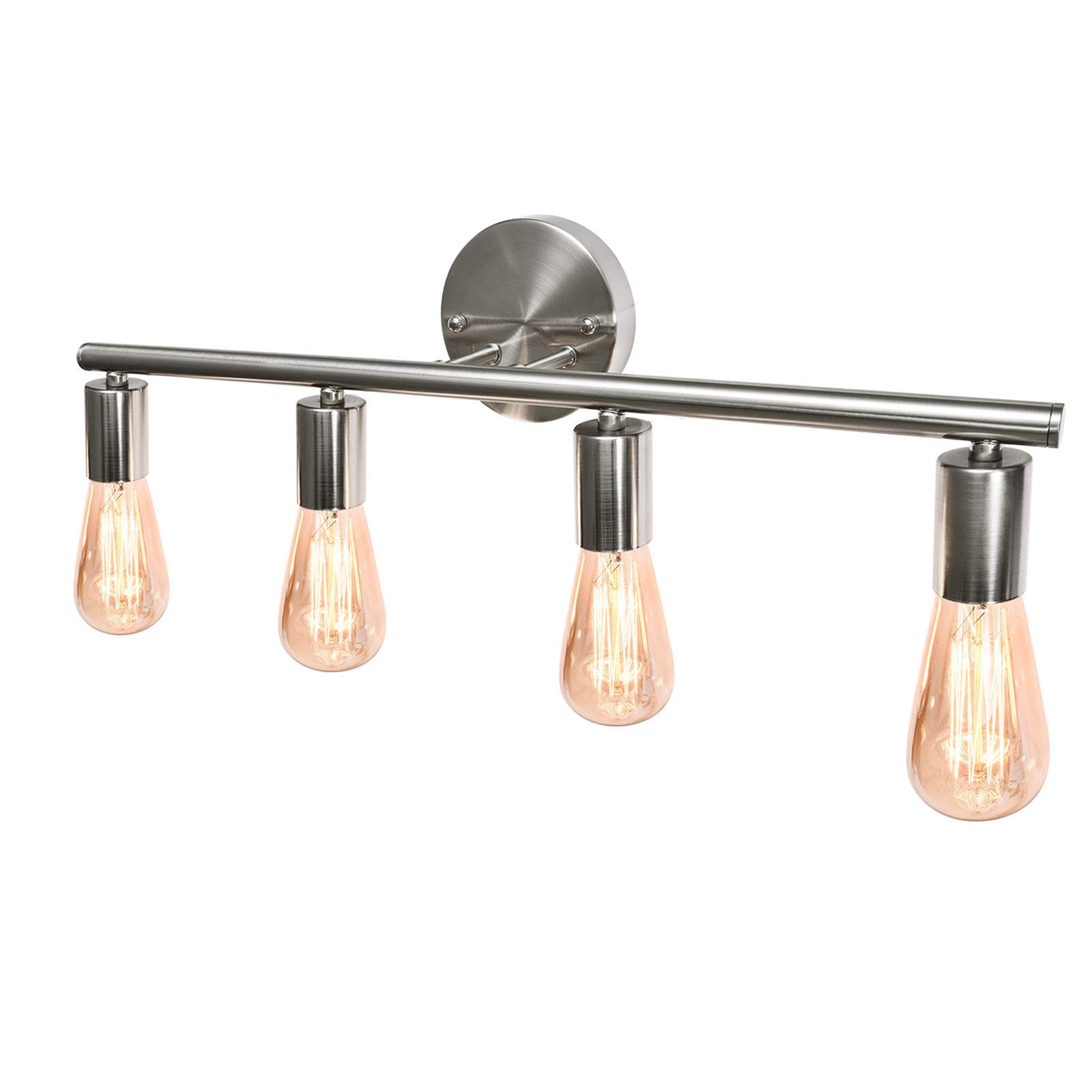 OYIPRO Modern Bathroom Vanity Light Fixture - 4-Light Brushed Nickel Wall Sconce for Bathroom Mirror, Makeup Dressing Table, Bedroom, Hallway & Dining Room - Perfect for Vanity Lighting, Home Decor and Interior Design