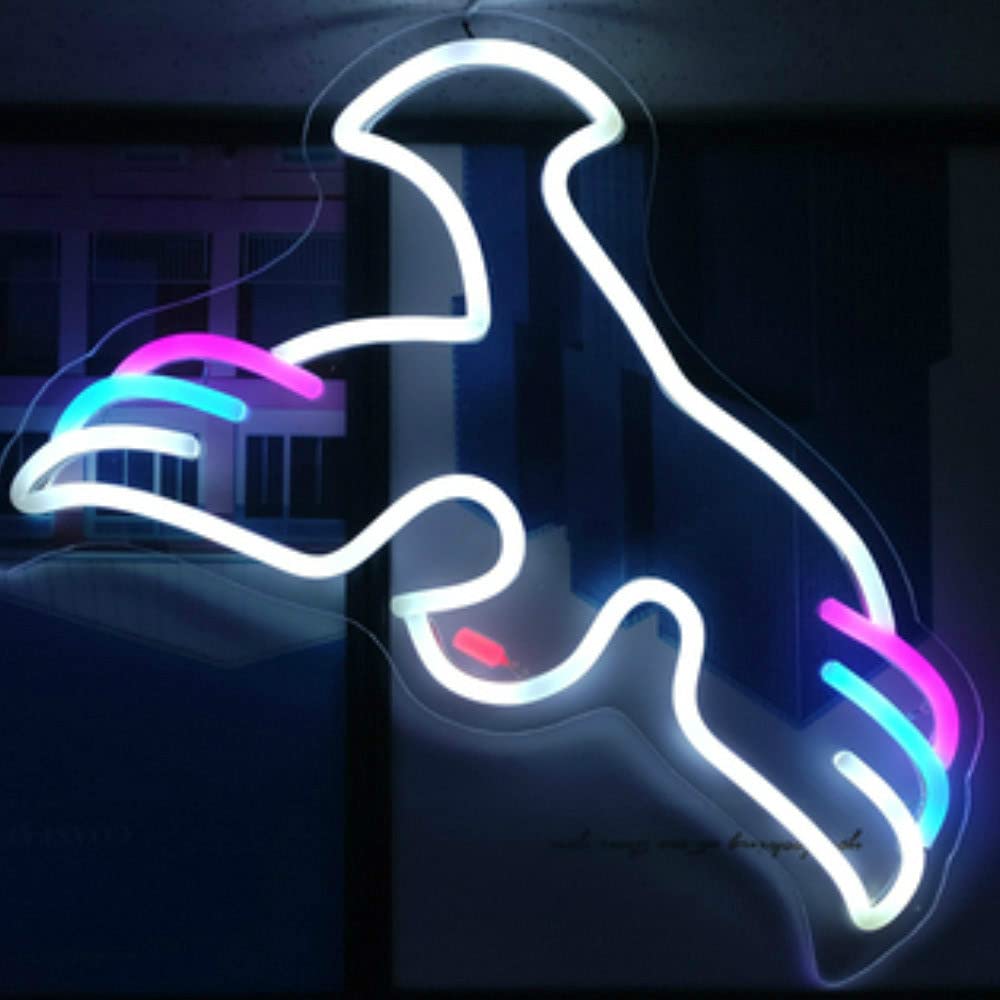 Dove Neon Light Sign - LED Wall Decor for Bedroom, Wedding, Birthday Party | Romantic Night Lamp & Valentine's Gift for Kids & Adults | Perfect for Home, Bar, Cafe Decorations
