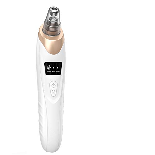Electric Blackhead Vacuum Cleaner with 5 Replacement Heads & LED Screen - Pore Extractor Tool for Women & Men - Perfect for Facial Cleansing, Acne Treatment and Skincare Routine at Home