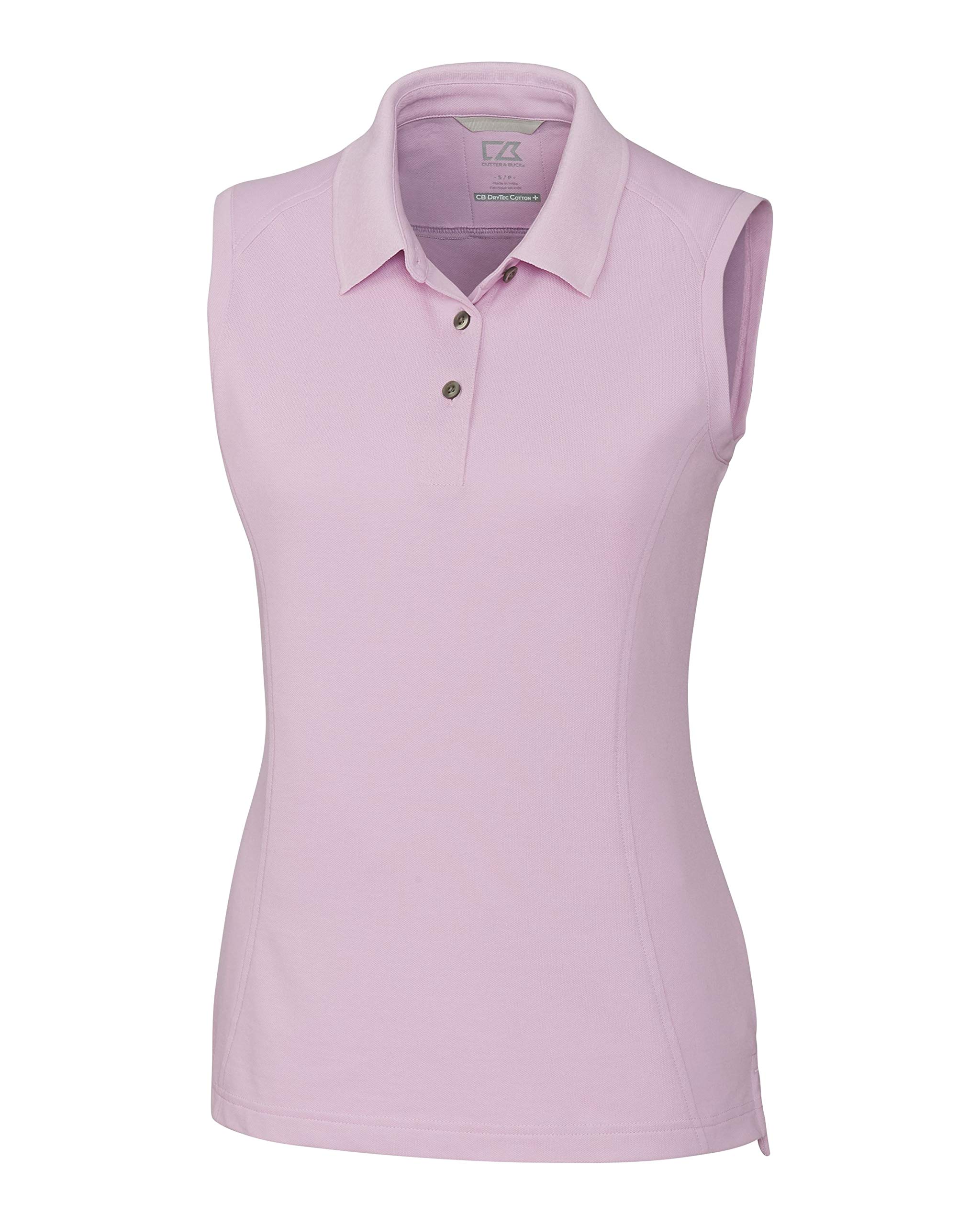 Cutter & Buck Women's Advantage Sleeveless Polo Shirt - Moisture Wicking Athletic Top for Golf, Tennis & Summer Outdoor Activities