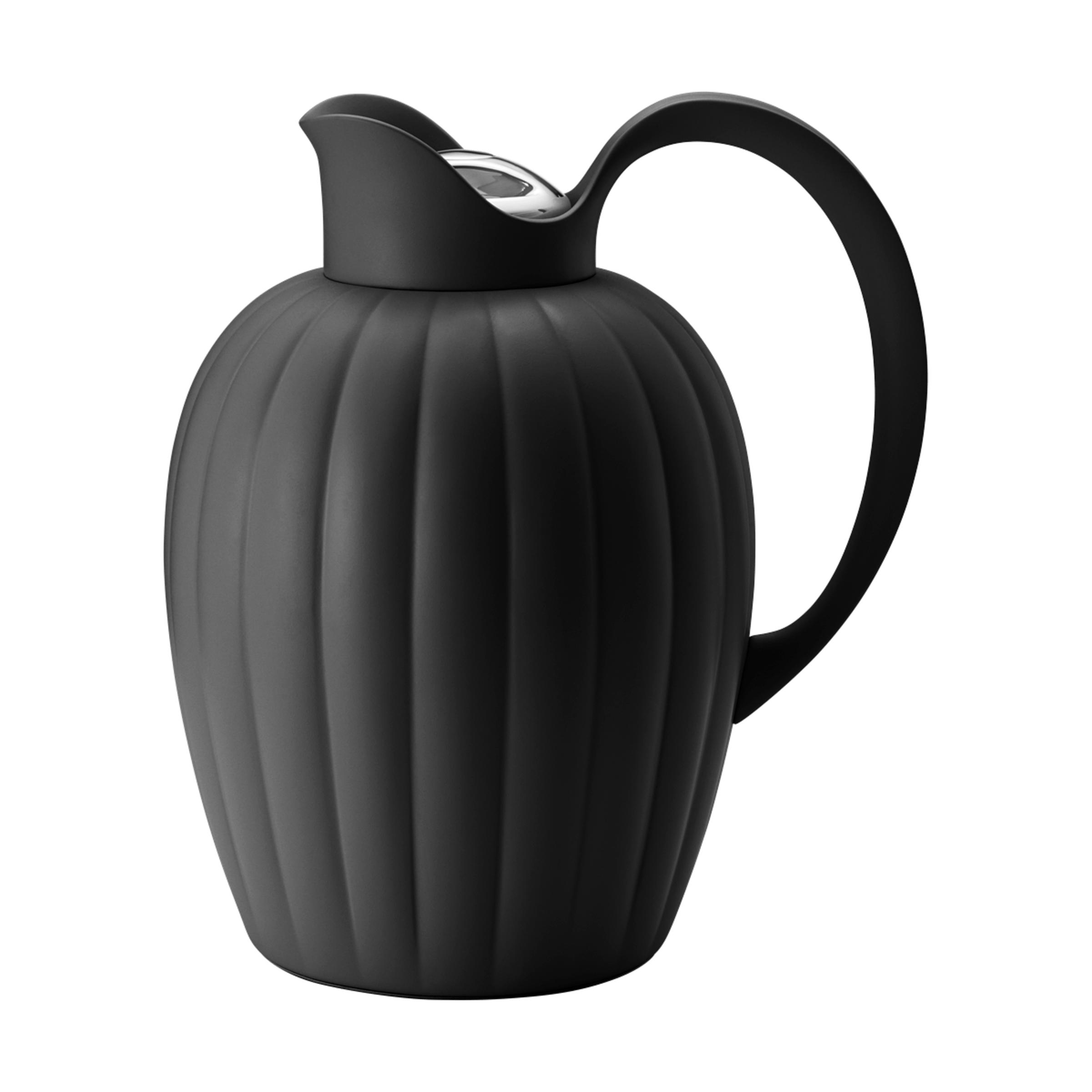 Bernadotte Insulated Thermo Jug - 20oz Stainless Steel Vacuum Flask, Leak-Proof & BPA-Free, Keeps Drinks Hot/Cold for 24 Hours - Perfect for Camping, Office & Outdoor Activities (Midnight Black)