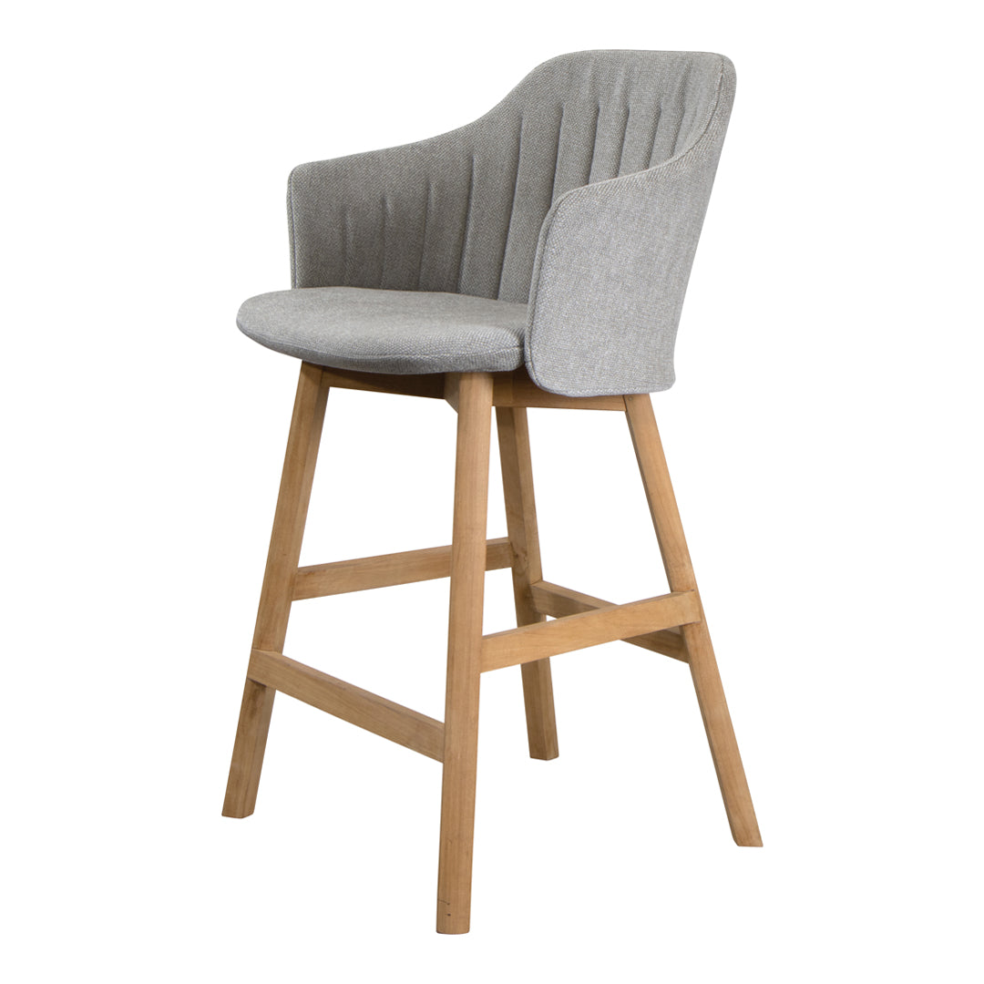 Premium Choice Counter Chair with Wood Base - Includes Back & Seat Cushion - Perfect for Kitchen Islands, Breakfast Bars & Home Dining Areas