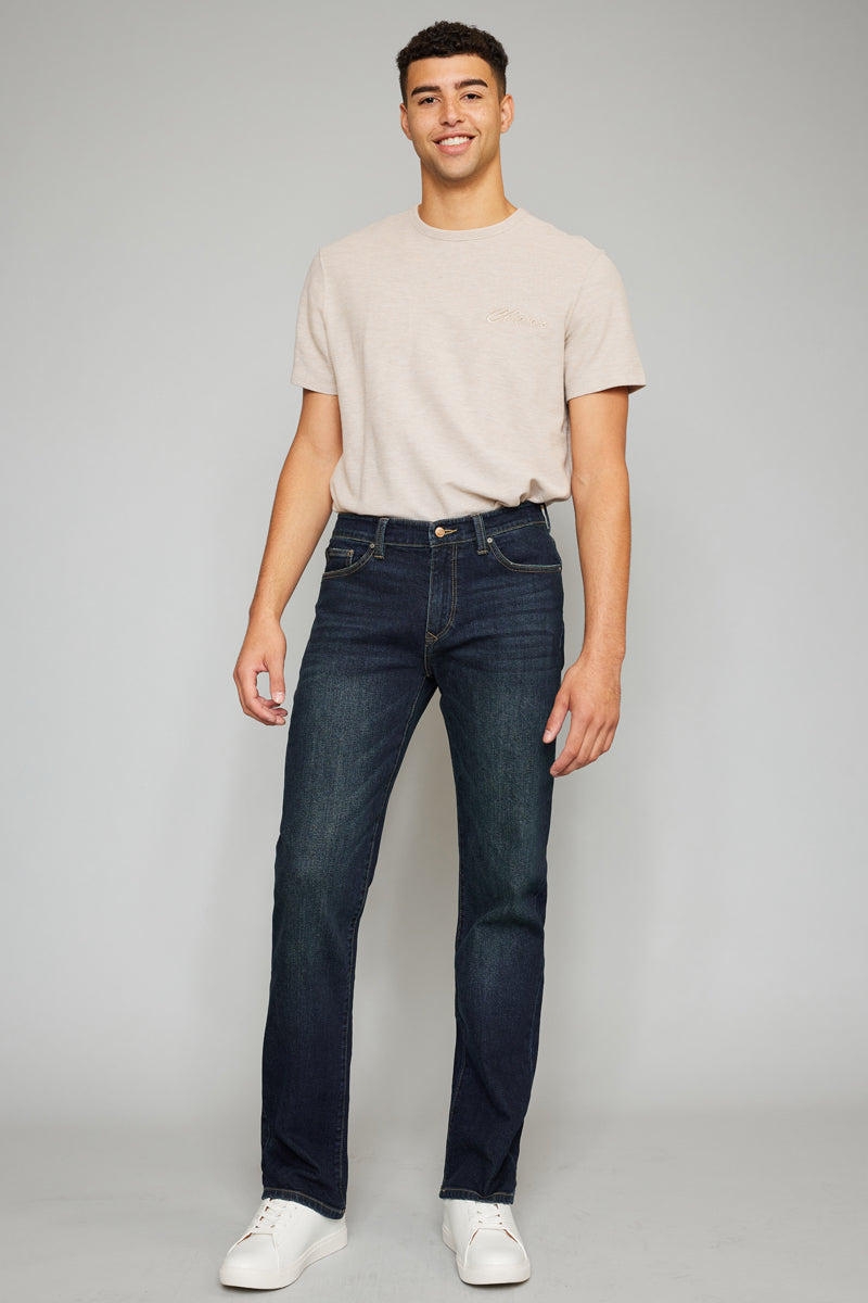 Carter Slim Straight Fit Men's Jeans - Comfortable & Stylish Denim Pants for Casual Wear & Everyday Outfits