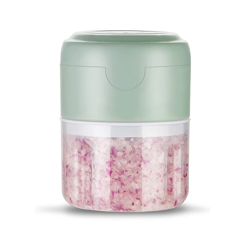 JJINPIXIU Electric Food Chopper - Rechargeable Mini Food Processor for Garlic, Onion, Pepper & Meat | Portable Vegetable Chopper & Grinder | Perfect for Kitchen, Camping & Meal Prep