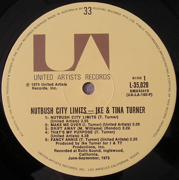 Ike & Tina Turner - Nutbush City Limits Vinyl LP Album (VG+ Condition) - Perfect for Vintage Music Collectors & 70s Soul Fans