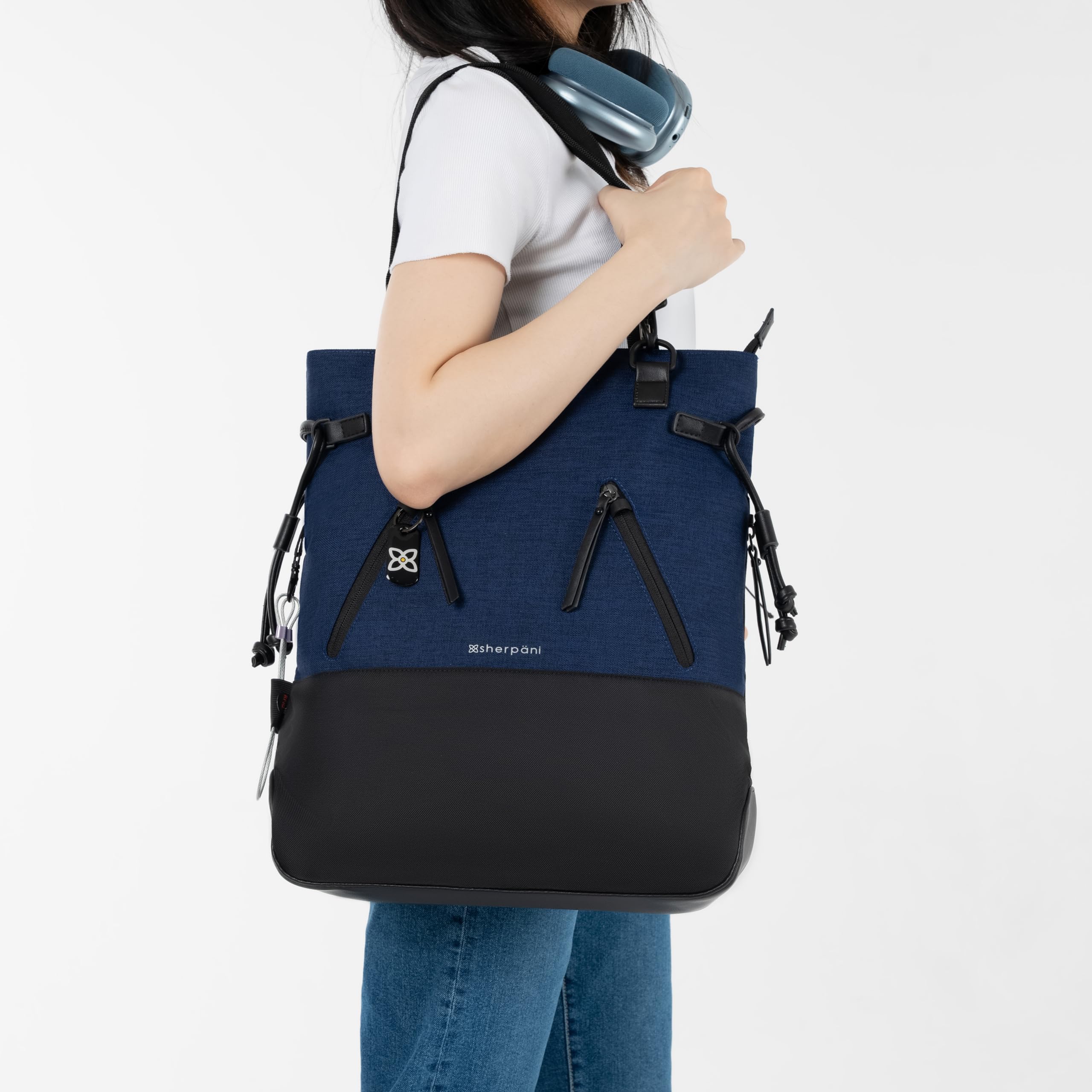 Sherpani Tempest Anti-Theft Travel Backpack for Women - Water-Resistant Teacher Tote Bag with Laptop Compartment (Fits 15 Inch Laptop) - Perfect for Commuting, Work, School & Travel Accessories