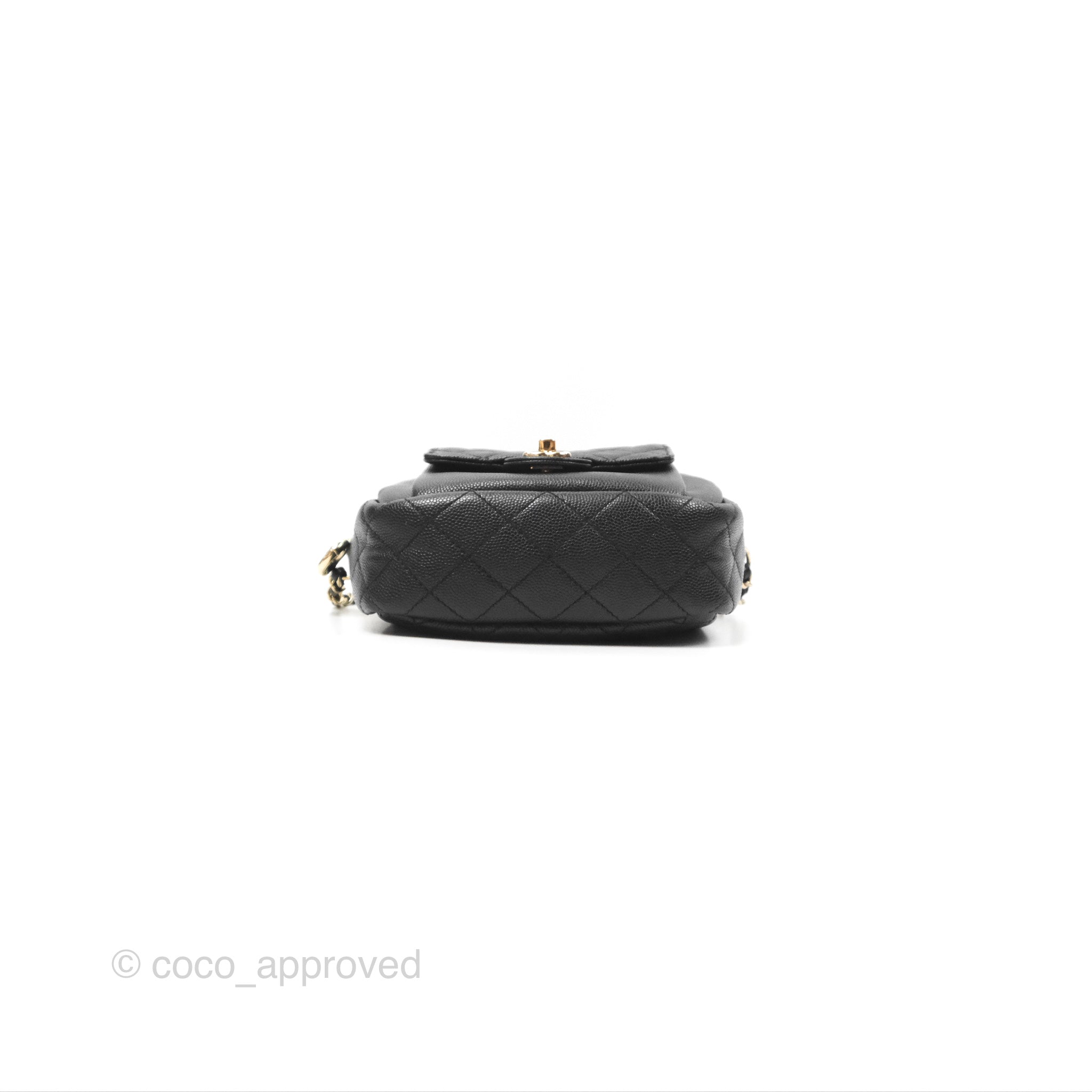 Chanel CC Day Camera Bag in Black Caviar Leather with Gold Hardware - Luxury Crossbody Bag for Women, Perfect for Everyday Use & Special Occasions