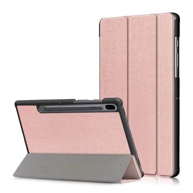 Premium PU Leather Smart Stand Cover for Samsung Galaxy Tab S6 10.5 (Model SM-T860/SM-T865) - Perfect for Work, Travel & Entertainment