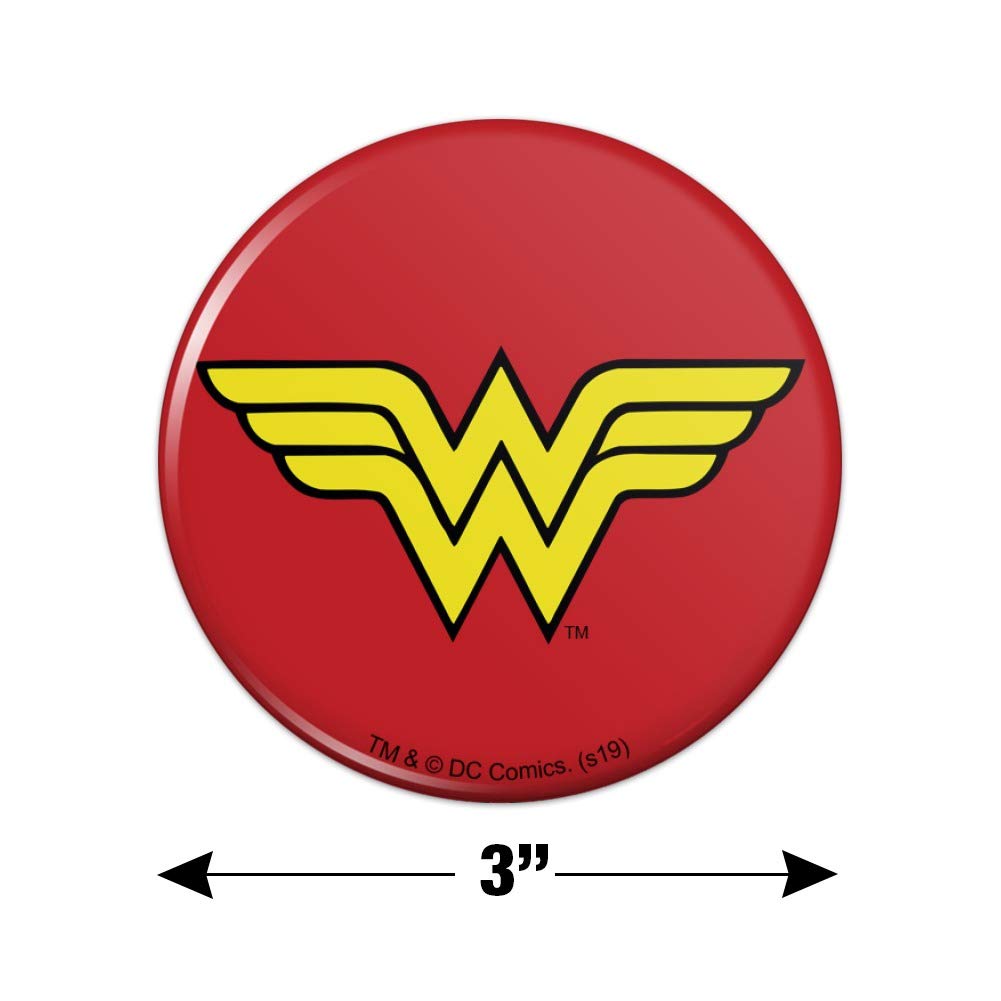 Wonder Woman Classic Logo Refrigerator Magnet - Strong Kitchen Fridge Magnet for Home, Office, Locker - Perfect for Decorating Appliances and Metal Surfaces