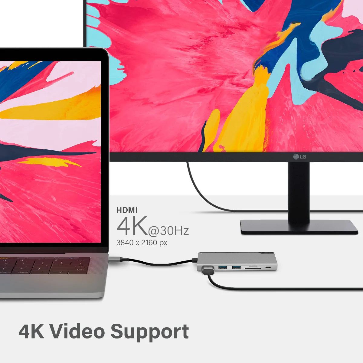 UNI USB C Dock with Power Delivery - Ultra Series | 4K HDMI, Ethernet, USB Ports for MacBook Pro, Dell XPS, HP Laptop | Home Office & Gaming Setup