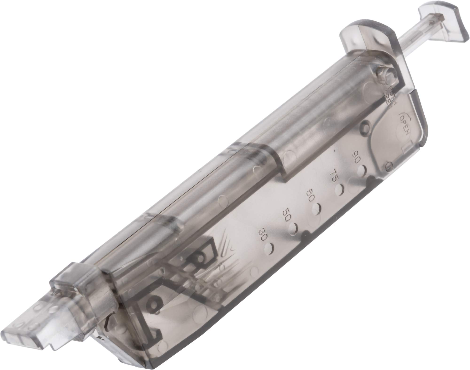 Swiss Arms 90rd Universal Airsoft BB Speed Loader - Compact Size for Quick Reloading | Perfect for M4, AK, and Pistol Airsoft Guns in Outdoor Games and Training