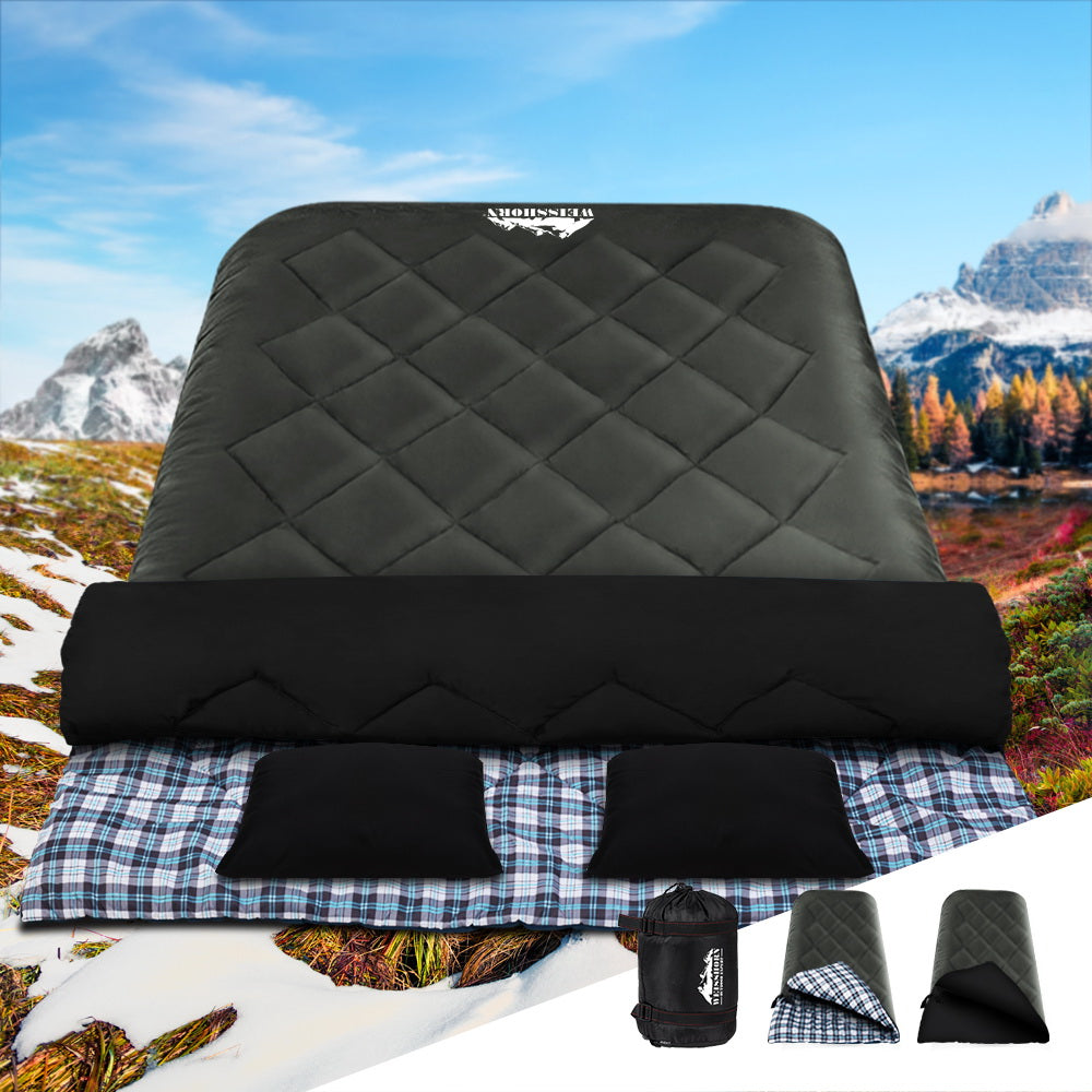 Weisshorn 5 Degree Sleeping Bag for Camping & Hiking - Lightweight, Waterproof & Comfortable Outdoor Gear - Perfect for Backpacking, Travel & Cold Weather Adventures