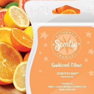 Scentsy Wax Bar - Sunkissed Citrus Scented Wax Melts for Warmers | Home Fragrance for Living Room, Bedroom & Office