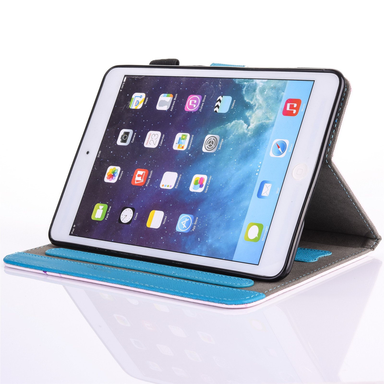 DTECK Premium PU Leather iPad Case - Auto Wake/Sleep Smart Cover with Multi-Angle Stand for iPad 9.7