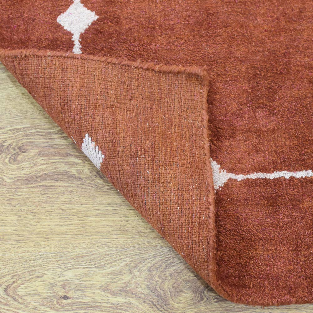 Luxury Haven Hand Knotted Rug - Premium Wool Area Rug for Living Room, Bedroom & Dining Room - Soft & Durable Home Decor
