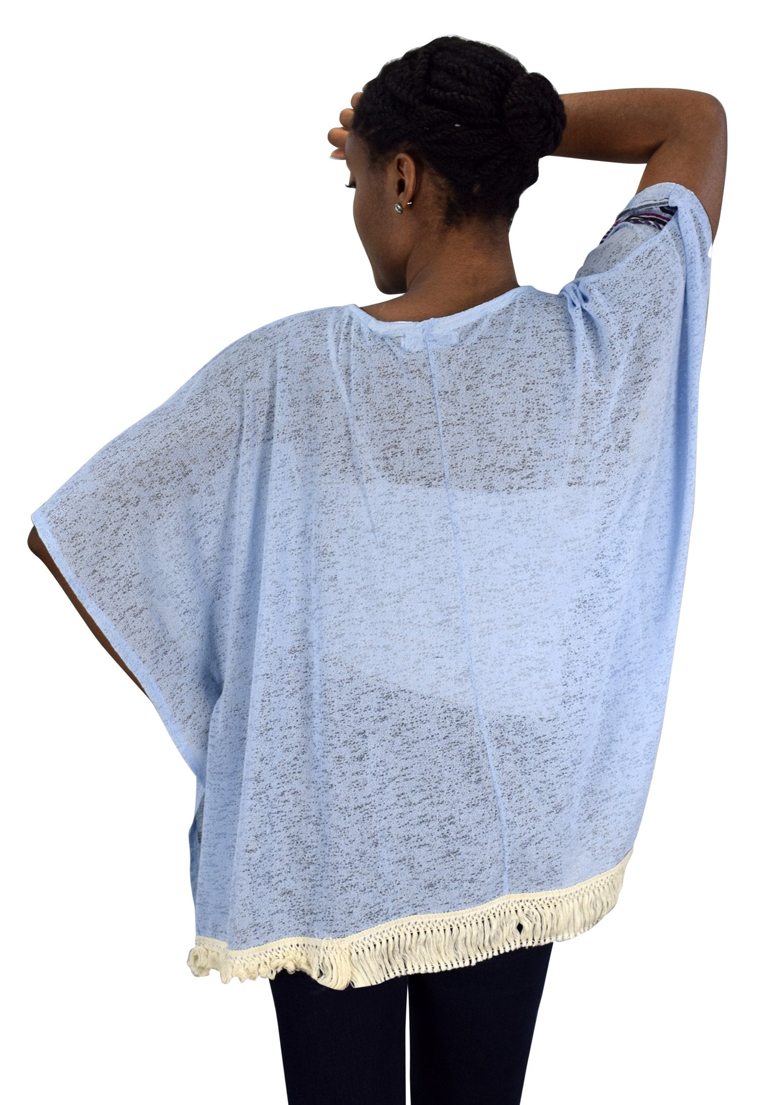 Women's Lightweight Summer Poncho Cardigan - Soft Beach Cover Up for Women, Breezy Loose Knit Shawl Wrap for Vacation, Poolside, Yoga & Outdoor Activities