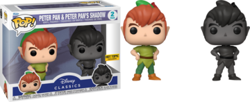 Disney Classics Peter Pan & Peter Pan's Shadow 2-Pack Action Figures - Collectible Toys for Kids, Disney Fans & Movie Lovers - Perfect for Display, Gifts & Playtime Adventures