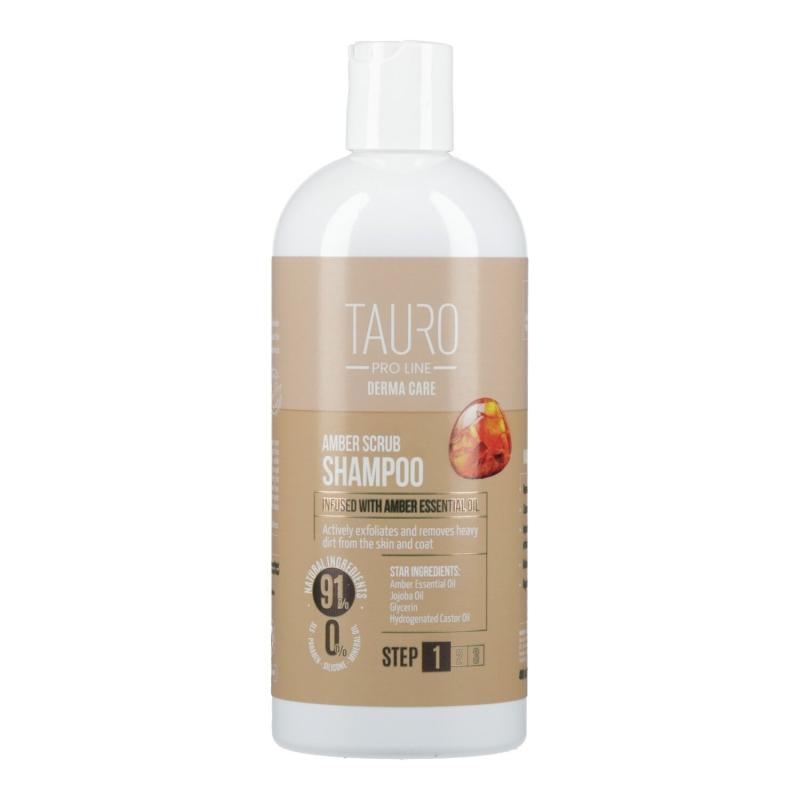 Derma Care Amber Scrub Shampoo for Sensitive Scalp - Natural Exfoliating & Moisturizing Hair Wash - Perfect for Dry, Itchy Scalp & Dandruff Relief - Home & Salon Use