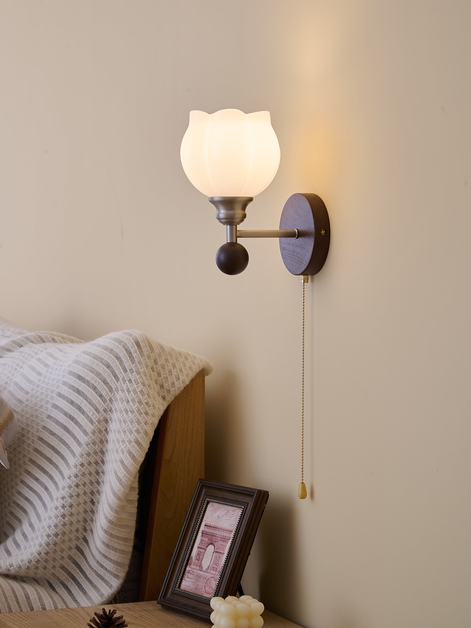 Lucille Wall Lamp - Modern LED Sconce Light Fixture for Bedroom, Living Room & Hallway - Energy Efficient Dimmable Lighting for Home Decor