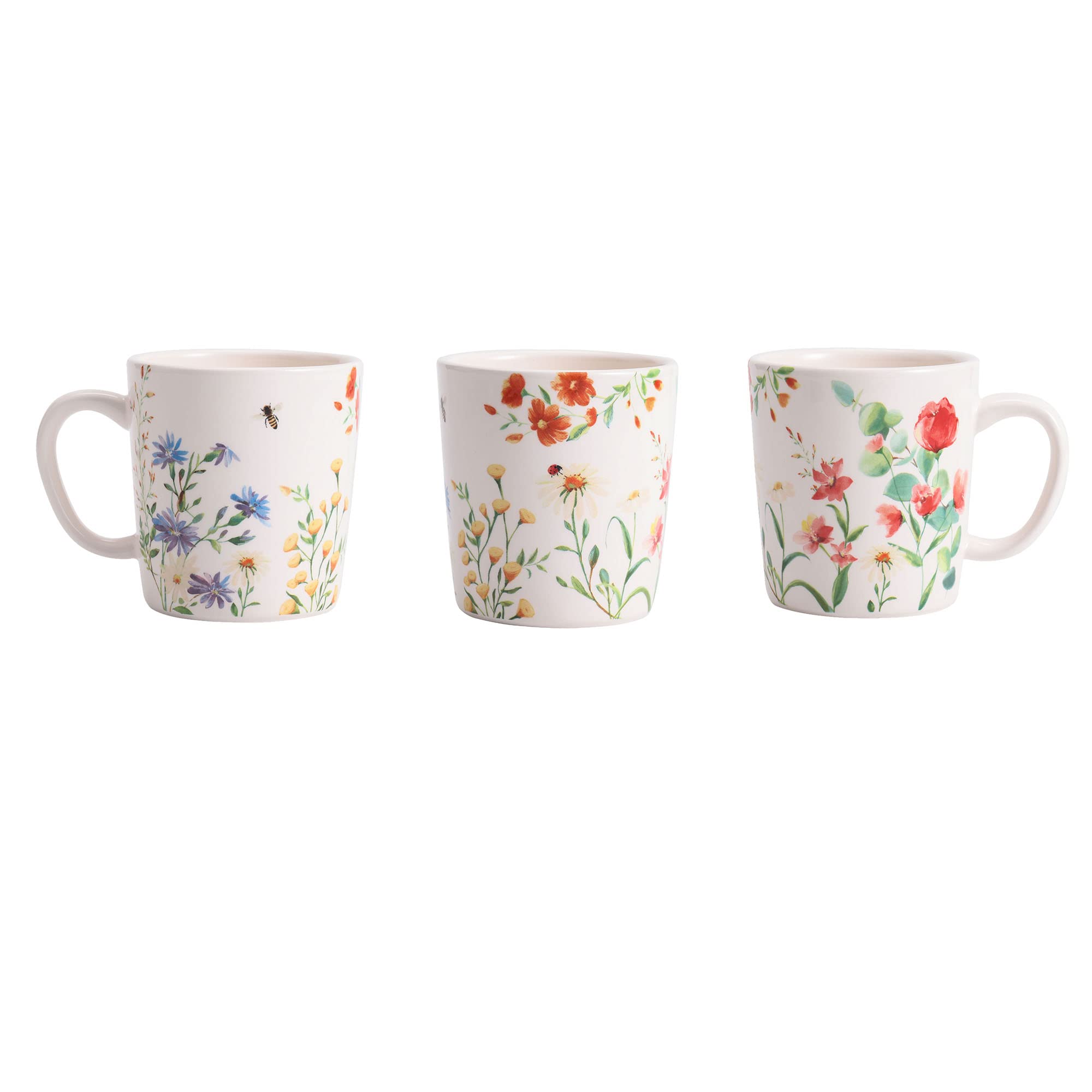 Provence Style 16-Piece Ceramic Dinnerware Set for 4 - Includes 11
