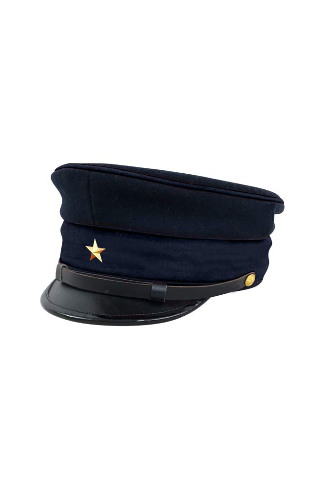 Vintage M1886 Japanese Empire Meiji Second Type Military Visor Cap - Authentic Reproduction for Collectors & Reenactment | Perfect for Historical Displays, Cosplay & Military School Student Uniforms