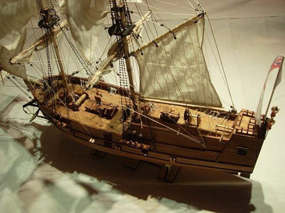 Golden Star Scale 1/100 Wooden Model Ship Kit - Premium DIY Wooden Boat Building Kit for Adults & Collectors - Perfect for Home Decoration, Gift Giving & Hobby Crafting