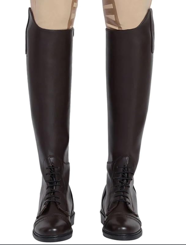 TuffRider Kids Starter Back Zip Field Boots - Synthetic Leather Equestrian Riding Boots for Children | Perfect for Horseback Riding Lessons & Stable Activities