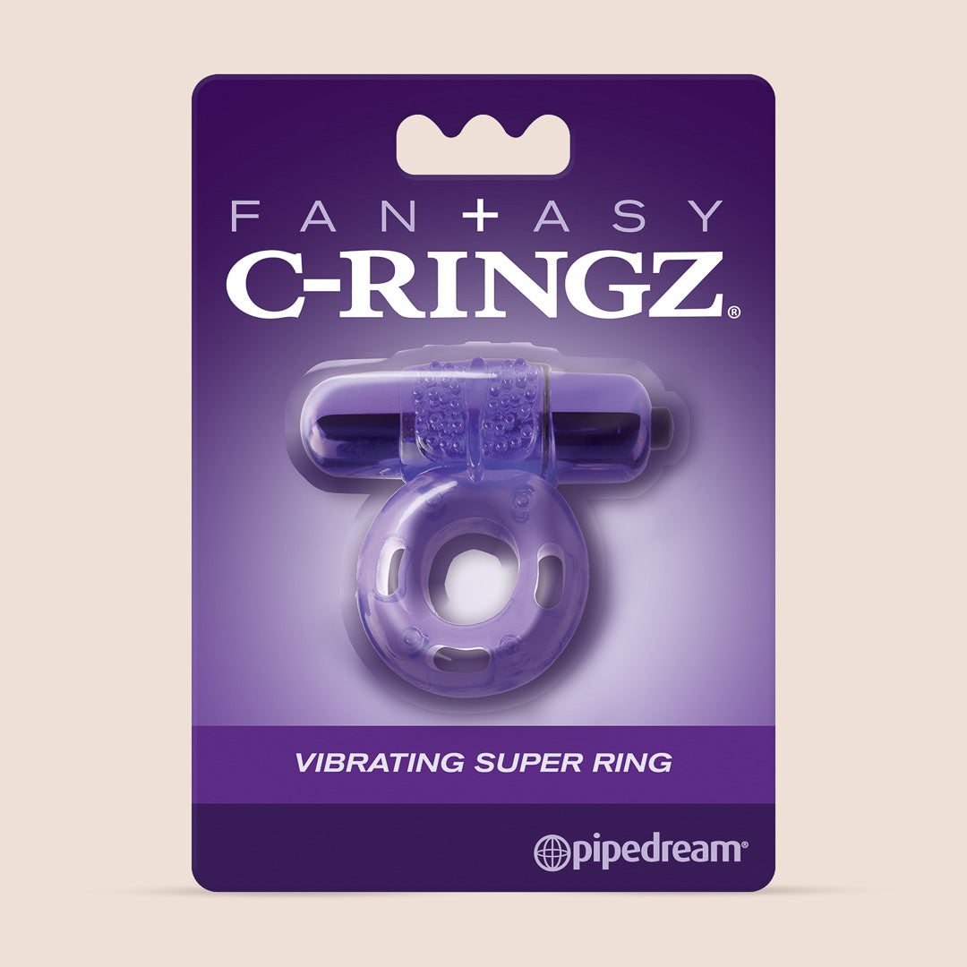Fantasy C Ringz Vibrating Super Ring - Removable Bullet Vibrator for Couples | Waterproof & Rechargeable Adult Toy for Enhanced Pleasure | Perfect for Date Nights & Spicing Up Your Relationship