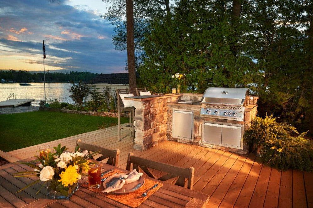 Napoleon 700 Series 32 Inch Built-In Gas Grill - Premium Outdoor Cooking for Backyard BBQ & Patio Entertaining