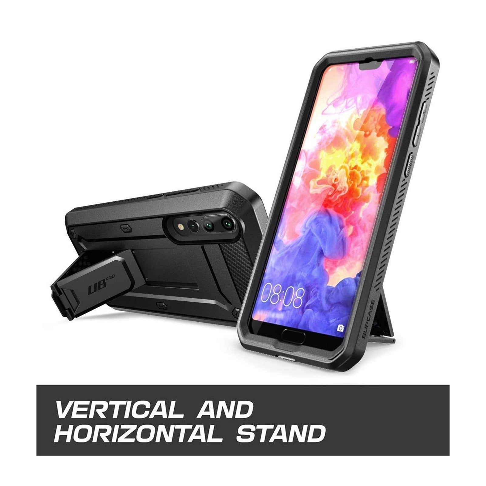 Huawei P20 Pro Case - Unicorn Beetle Pro Rugged Protective Cover [Shockproof & Military Grade] for Outdoor, Work & Daily Use - Black