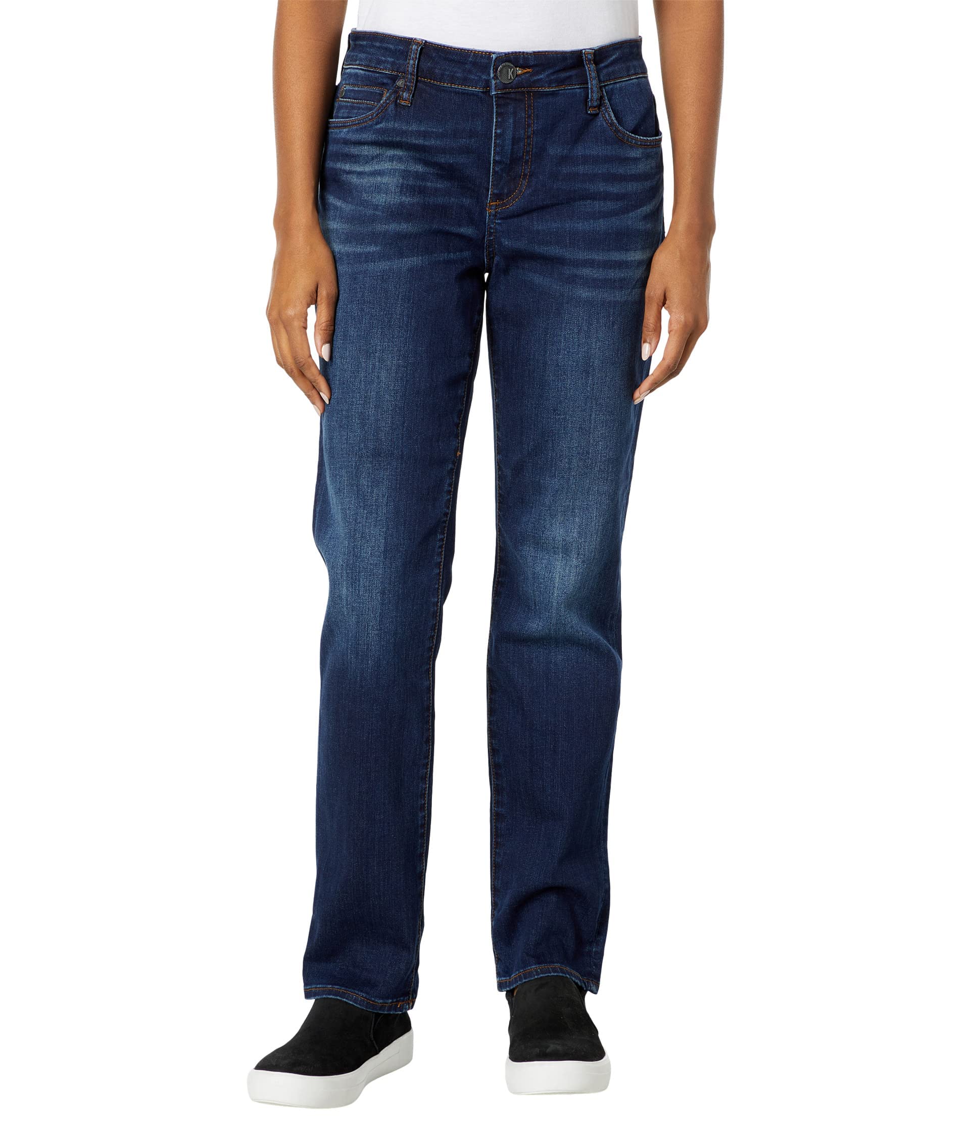 KUT from the Kloth Catherine Boyfriend Jeans for Women - High Waist Distressed Denim Pants | Casual Comfort Fit for Everyday Wear & Street Style Outfits