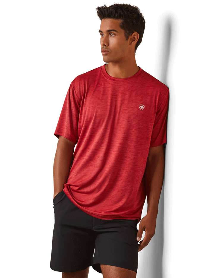 Ariat Men's Charger Basic T-Shirt - Comfortable Cotton Scooter Tee for Casual Wear & Outdoor Activities