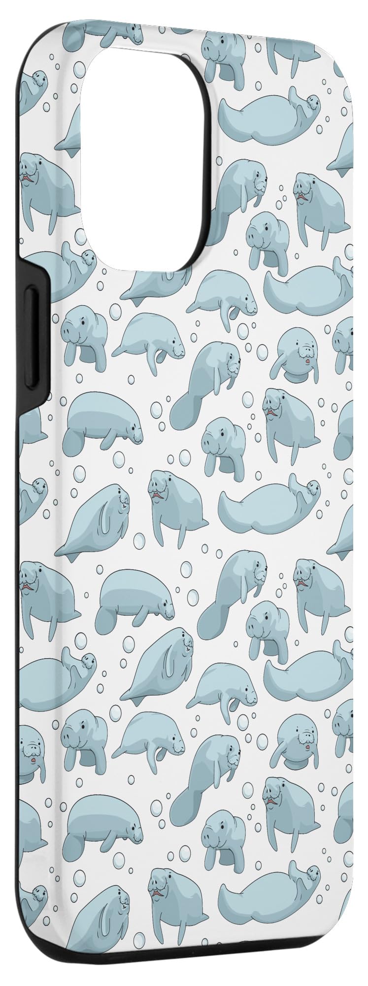 iPhone 12 Pro Max Case - Cute Manatee Sea Cow Design, Slim Protective White Cover | Perfect for Beach Lovers & Marine Life Enthusiasts