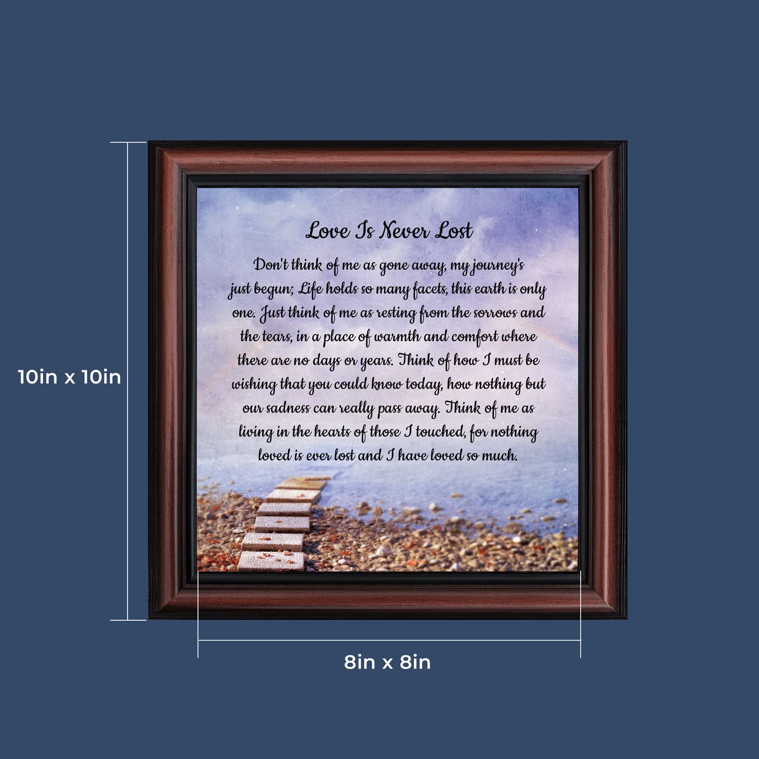 Sympathy Memorial Picture Frames - Crossroads Home Décor for Wall Display & Gift Baskets