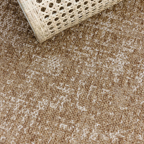Baya Rattan Outdoor Rug - Barley Color 160cm x 230cm (5.2ft x 7.5ft) - All-Weather Woven Patio Mat for Deck, Poolside, Garden & Balcony