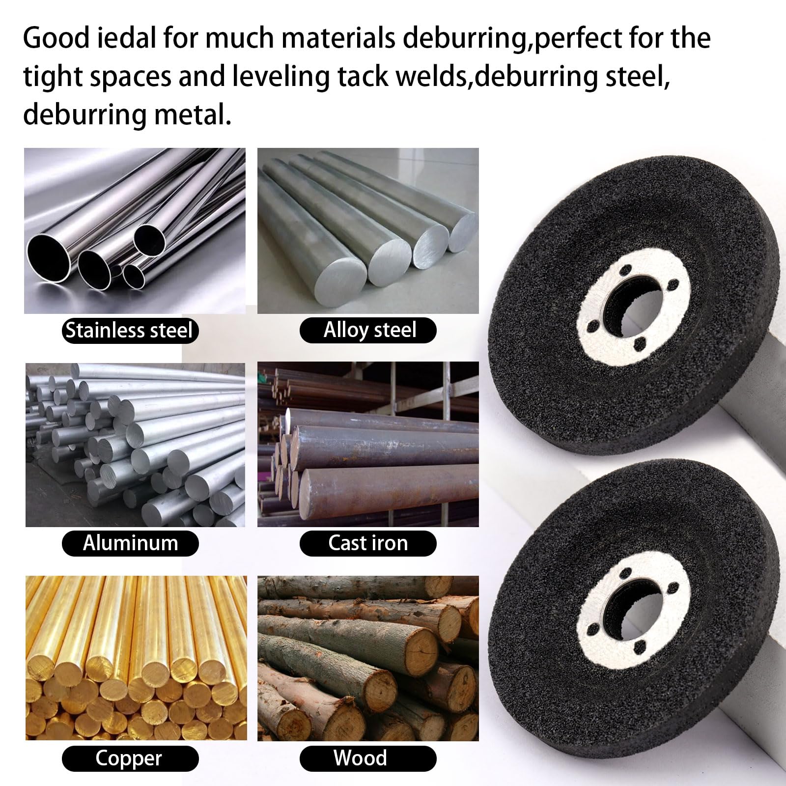 15PCS 2-Inch Grinding Wheel for Die Grinder - 3/8